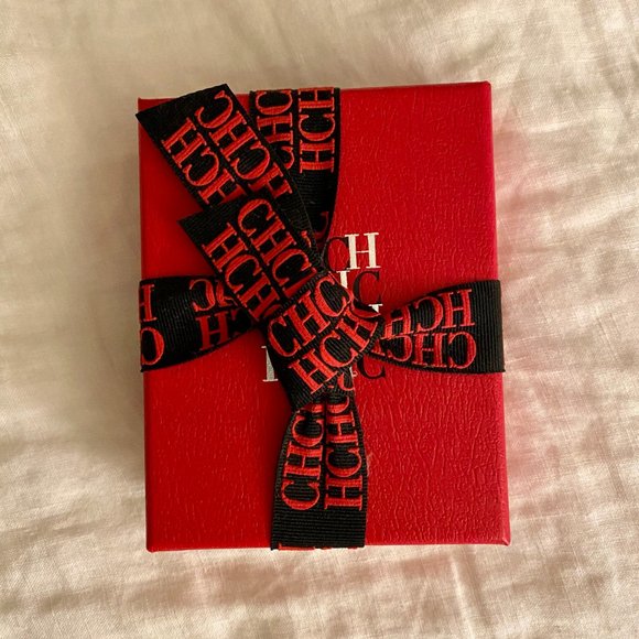 NWT CH Carolina Herrera Red Leather Wrap Bracelet - Picture 7 of 7